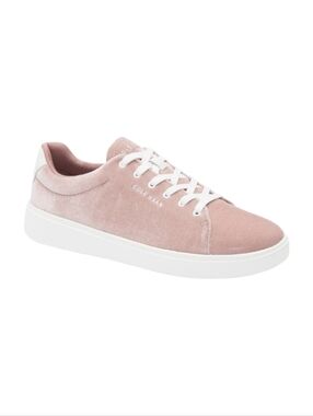 Cole Haan Women's Pink Velvet Grandpro Crosscourt Traveler Sneaker Size 8.5 New